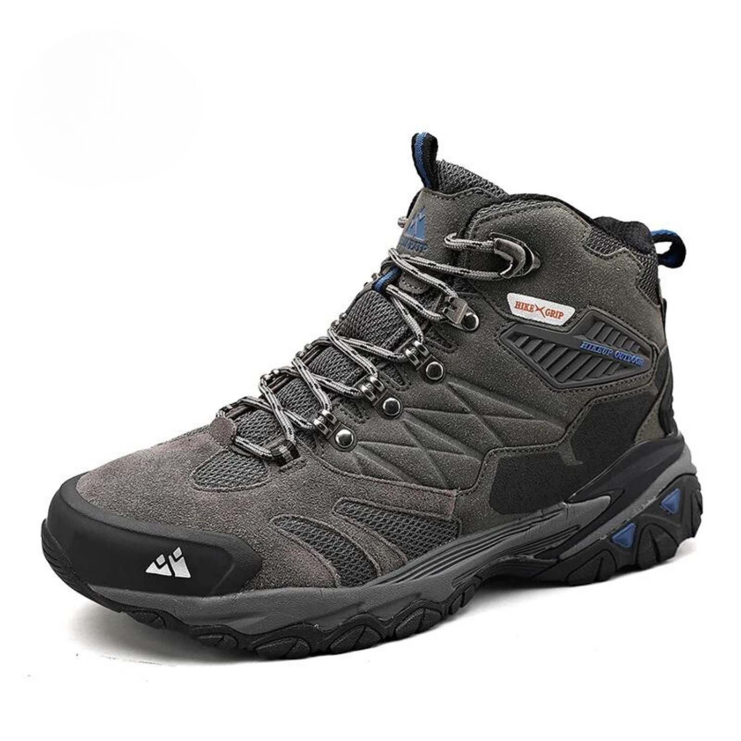Nouvuna Waterproof Men’s Trekking Boots – Leather & Polyester High-Cut Design for Wet Conditions