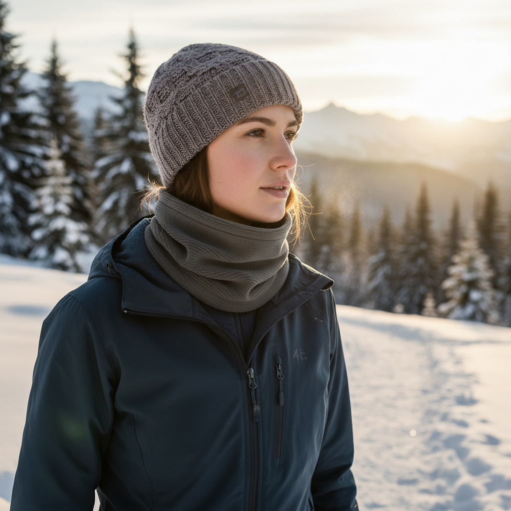 Fleece Neck Warmer Scarf for Outdoor Activities