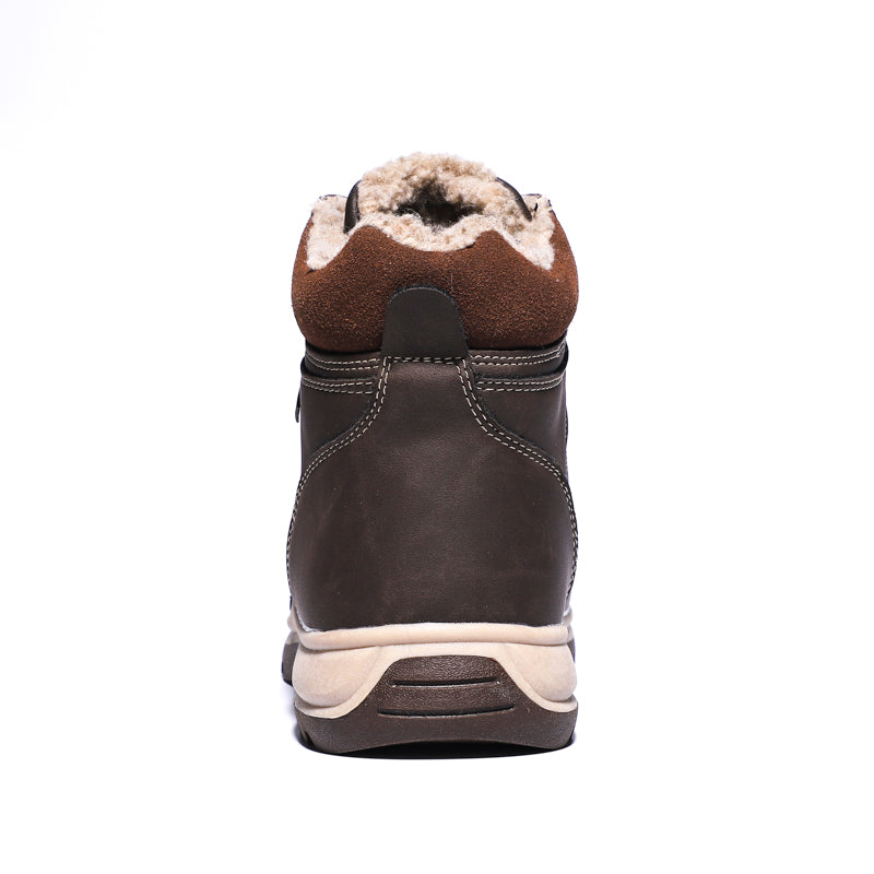 Men’s Outdoor Hiking Boots with Water-Resistant Suede and Lace-Up Fastening