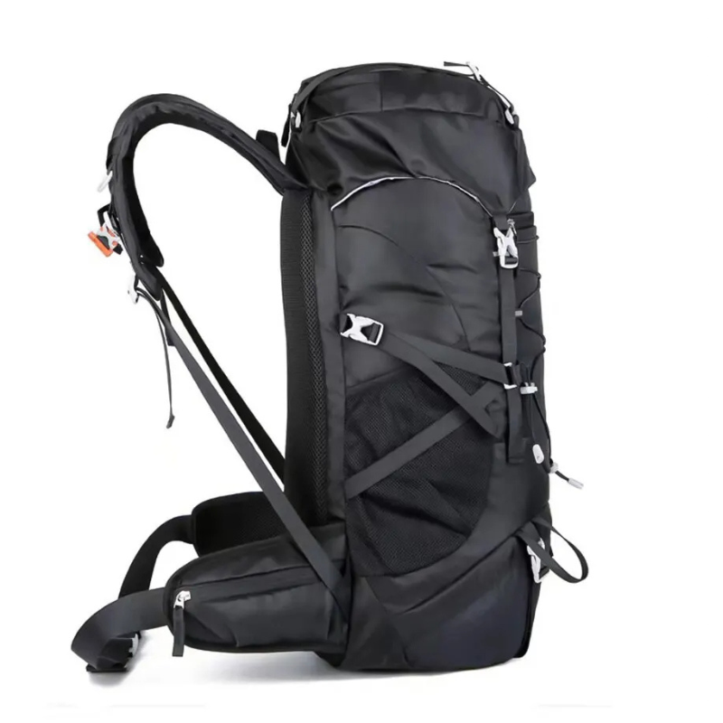 Nouvuna Monte 50L Camping Backpack – Nylon 400D with Rain Cover for Multi-Day Treks