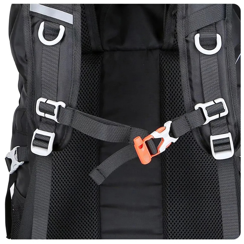 Nouvuna Monte 50L Camping Backpack – Nylon 400D with Rain Cover for Multi-Day Treks