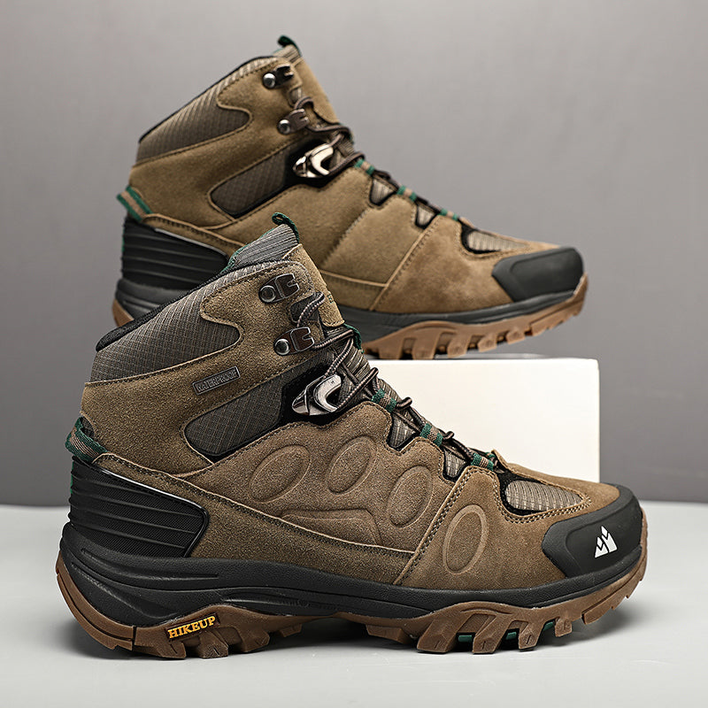 Nouvuna Altitude Trekking Boots – Suede & Rubber High-Cut Design for Trail Adventures