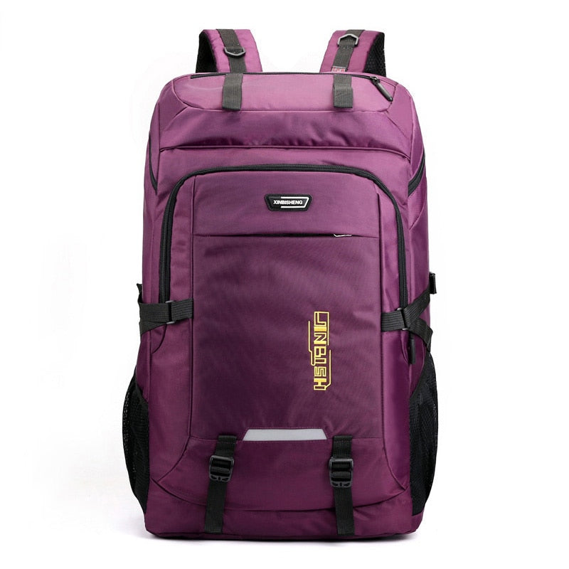 Nouvuna StormPath 60L Water-Resistant Hiking Backpack with Reflective Details