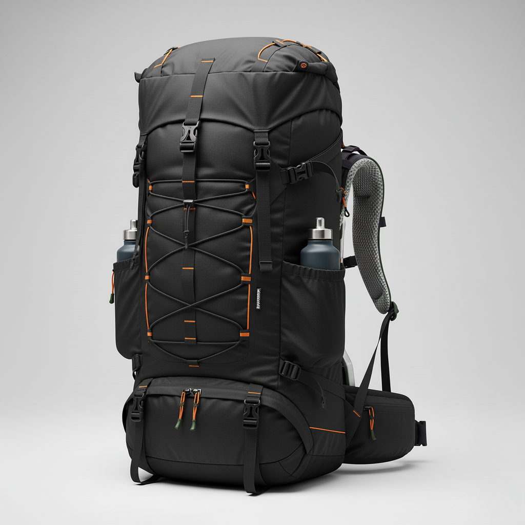 Waterproof Hiking Backpack with 80 L Capacity and Adjustable Straps