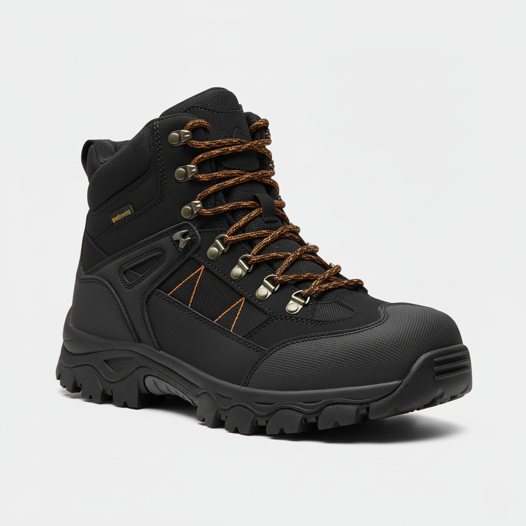 Men’s Tactical Trekking Boots with Rubberised Panels and Non-Slip Outsole