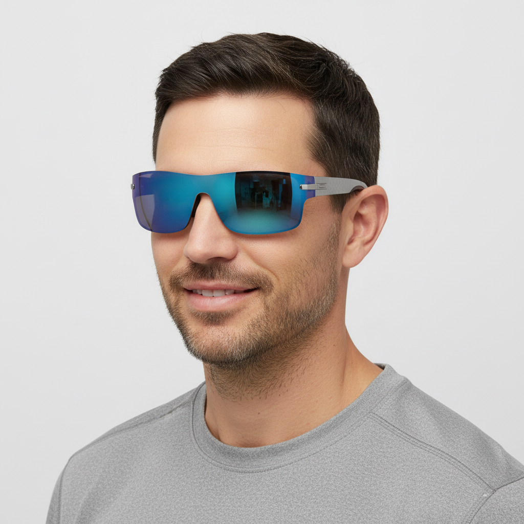 Polarised Sunglasses with UV400-Rated Lenses and Lightweight Frame