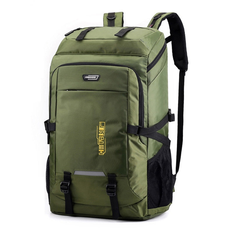 Nouvuna StormPath 60L Water-Resistant Hiking Backpack with Reflective Details