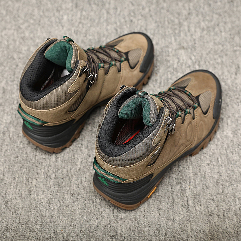 Nouvuna Altitude Trekking Boots – Suede & Rubber High-Cut Design for Trail Adventures