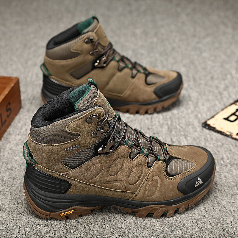 Nouvuna Altitude Trekking Boots – Suede & Rubber High-Cut Design for Trail Adventures