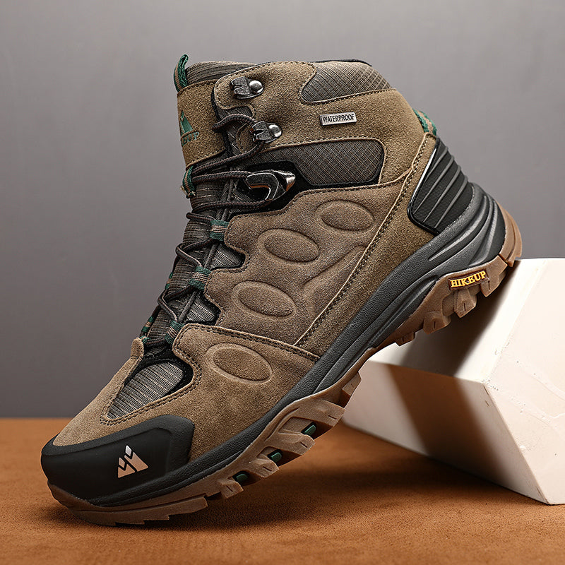 Nouvuna Altitude Trekking Boots – Suede & Rubber High-Cut Design for Trail Adventures