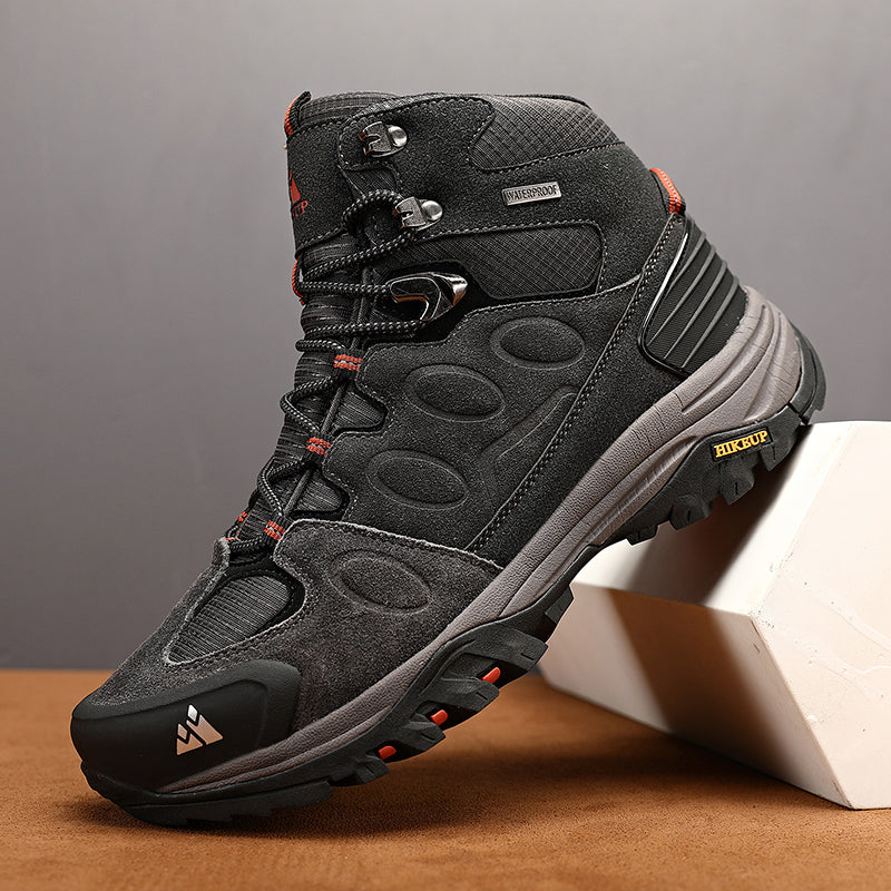 Nouvuna Altitude Trekking Boots – Suede & Rubber High-Cut Design for Trail Adventures