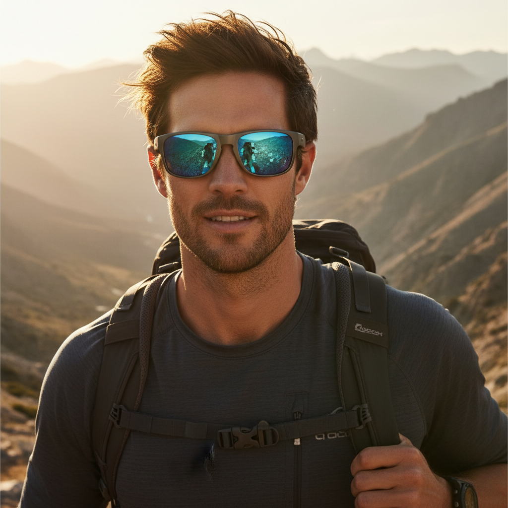 Unisex Sunglasses with UV400 Protection and Lightweight Frame