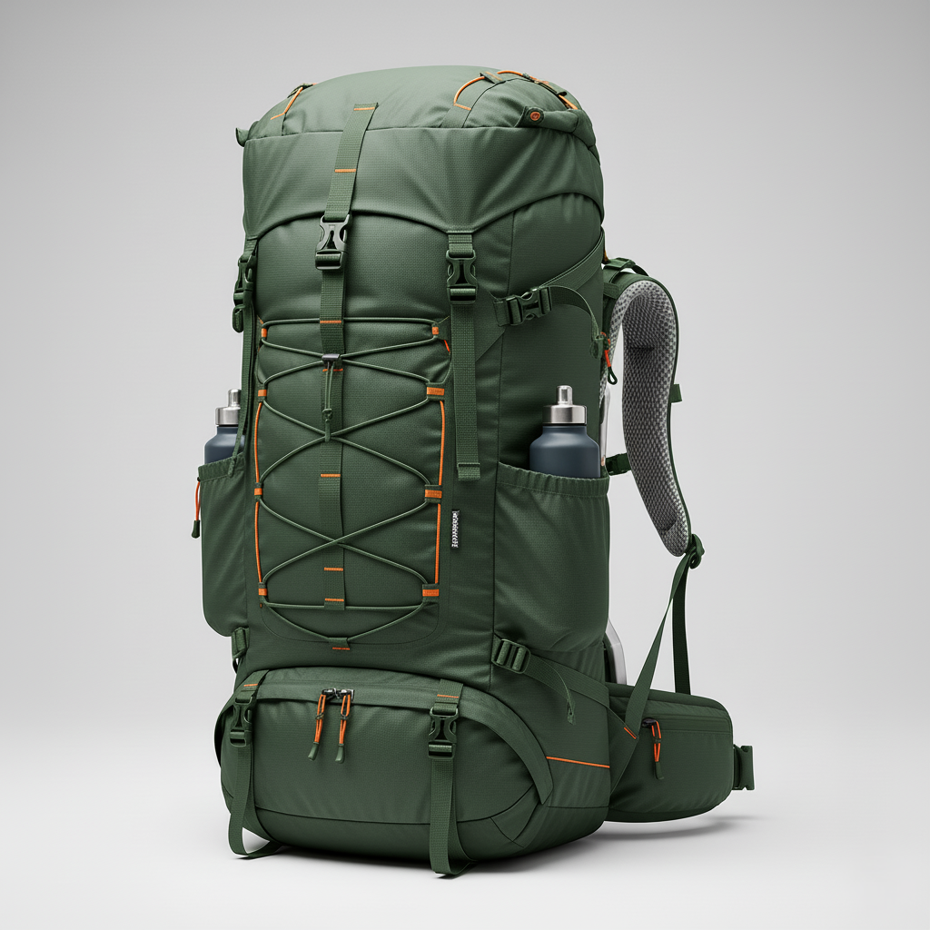 Waterproof Hiking Backpack with 80 L Capacity and Adjustable Straps