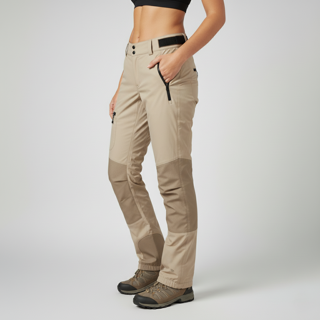 Women’s Thermal Waterproof Outdoor Trousers with Fleece Lining